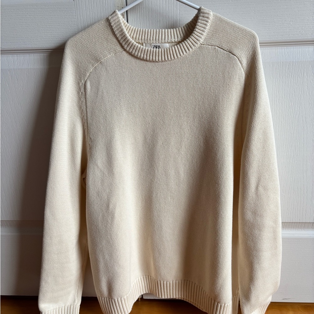 Zara Beige Knit Pullover